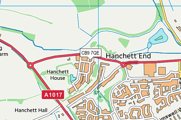 CB9 7QE map - OS VectorMap District (Ordnance Survey) CB9 7QE map - OS VectorMap District (Ordnance Survey)