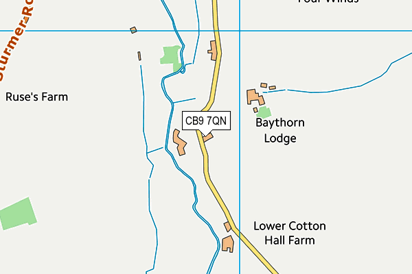 CB9 7QN map - OS VectorMap District (Ordnance Survey) CB9 7QN map - OS VectorMap District (Ordnance Survey)