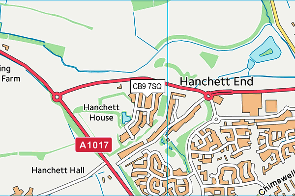 CB9 7SQ map - OS VectorMap District (Ordnance Survey) CB9 7SQ map - OS VectorMap District (Ordnance Survey)