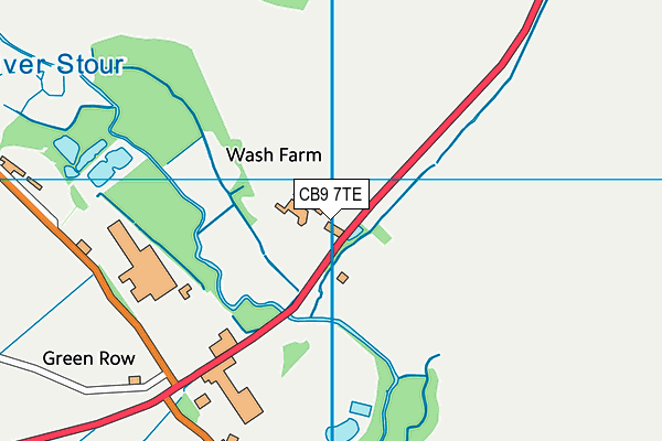 CB9 7TE map - OS VectorMap District (Ordnance Survey) CB9 7TE map - OS VectorMap District (Ordnance Survey)