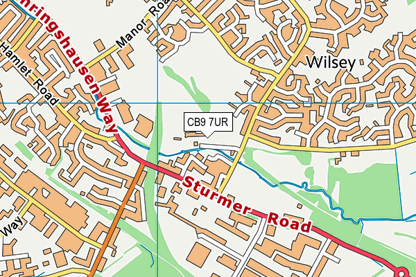 CB9 7UR map - OS VectorMap District (Ordnance Survey) CB9 7UR map - OS VectorMap District (Ordnance Survey)