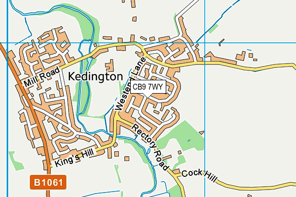 CB9 7WY map - OS VectorMap District (Ordnance Survey) CB9 7WY map - OS VectorMap District (Ordnance Survey)