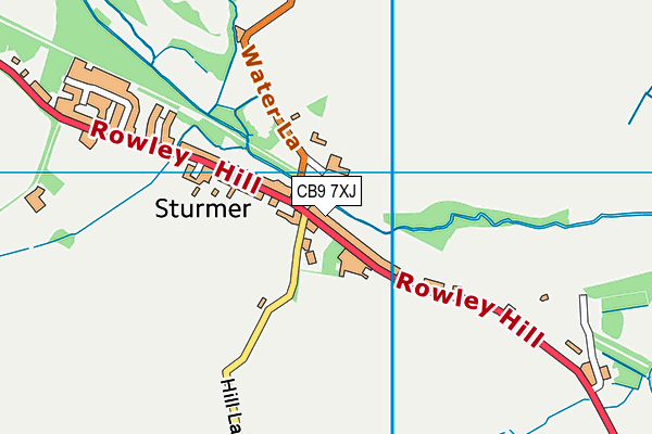 CB9 7XJ map - OS VectorMap District (Ordnance Survey) CB9 7XJ map - OS VectorMap District (Ordnance Survey)