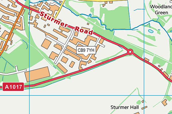 CB9 7YH map - OS VectorMap District (Ordnance Survey) CB9 7YH map - OS VectorMap District (Ordnance Survey)