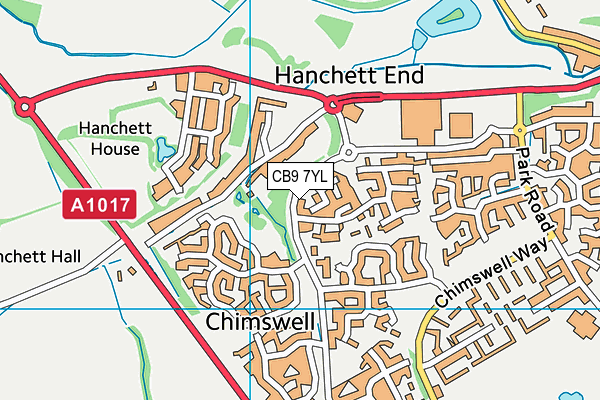 CB9 7YL map - OS VectorMap District (Ordnance Survey) CB9 7YL map - OS VectorMap District (Ordnance Survey)