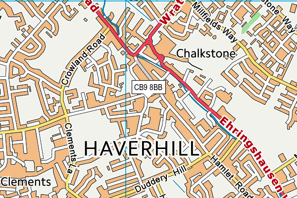 CB9 8BB map - OS VectorMap District (Ordnance Survey) CB9 8BB map - OS VectorMap District (Ordnance Survey)