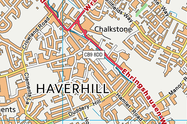CB9 8DD map - OS VectorMap District (Ordnance Survey) CB9 8DD map - OS VectorMap District (Ordnance Survey)