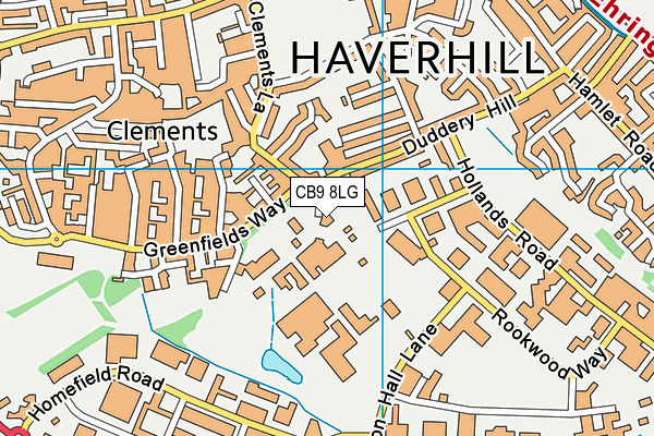 CB9 8LG map - OS VectorMap District (Ordnance Survey) CB9 8LG map - OS VectorMap District (Ordnance Survey)