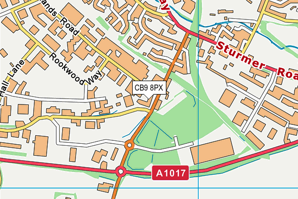 CB9 8PX map - OS VectorMap District (Ordnance Survey) CB9 8PX map - OS VectorMap District (Ordnance Survey)