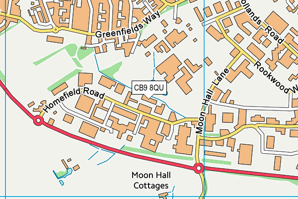 CB9 8QU map - OS VectorMap District (Ordnance Survey) CB9 8QU map - OS VectorMap District (Ordnance Survey)