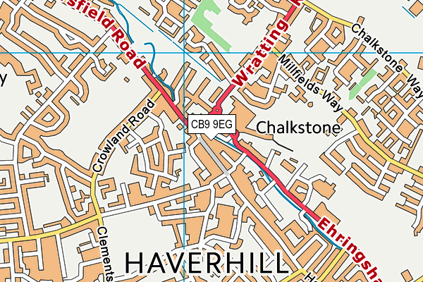 CB9 9EG map - OS VectorMap District (Ordnance Survey) CB9 9EG map - OS VectorMap District (Ordnance Survey)