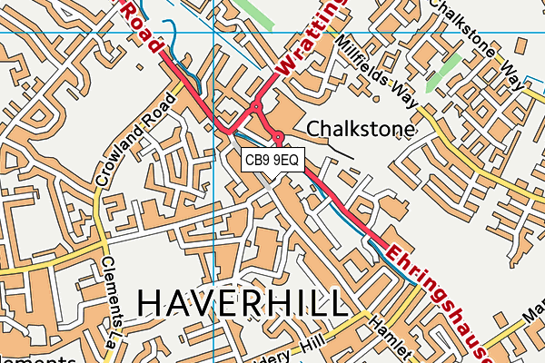 CB9 9EQ map - OS VectorMap District (Ordnance Survey) CB9 9EQ map - OS VectorMap District (Ordnance Survey)