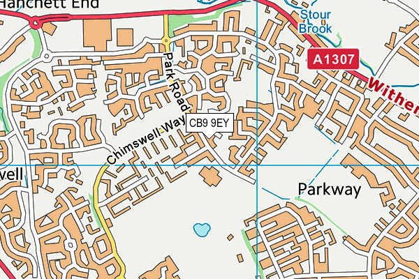 CB9 9EY map - OS VectorMap District (Ordnance Survey) CB9 9EY map - OS VectorMap District (Ordnance Survey)