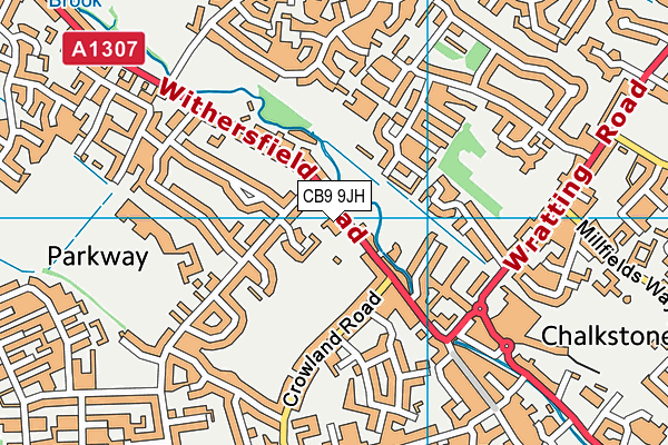 CB9 9JH map - OS VectorMap District (Ordnance Survey)