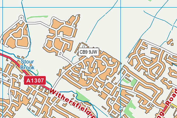 CB9 9JW map - OS VectorMap District (Ordnance Survey) CB9 9JW map - OS VectorMap District (Ordnance Survey)