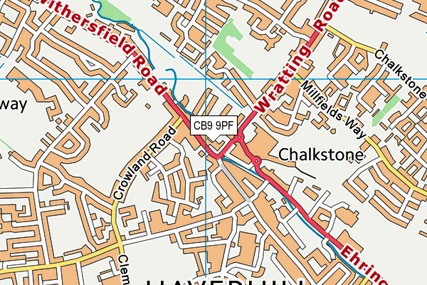 CB9 9PF map - OS VectorMap District (Ordnance Survey) CB9 9PF map - OS VectorMap District (Ordnance Survey)
