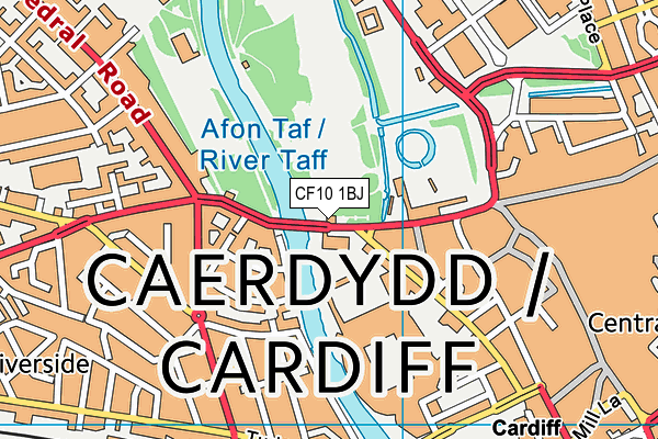 CF10 1BJ map - OS VectorMap District (Ordnance Survey) CF10 1BJ map - OS VectorMap District (Ordnance Survey)