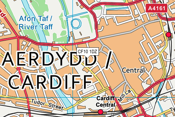 CF10 1DZ map - OS VectorMap District (Ordnance Survey) CF10 1DZ map - OS VectorMap District (Ordnance Survey)