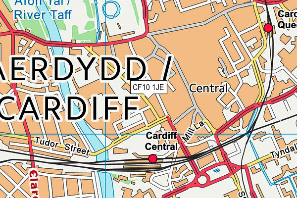 CF10 1JE map - OS VectorMap District (Ordnance Survey) CF10 1JE map - OS VectorMap District (Ordnance Survey)