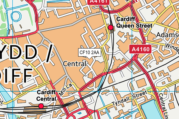 CF10 2AA map - OS VectorMap District (Ordnance Survey) CF10 2AA map - OS VectorMap District (Ordnance Survey)