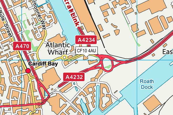 CF10 4AU map - OS VectorMap District (Ordnance Survey) CF10 4AU map - OS VectorMap District (Ordnance Survey)