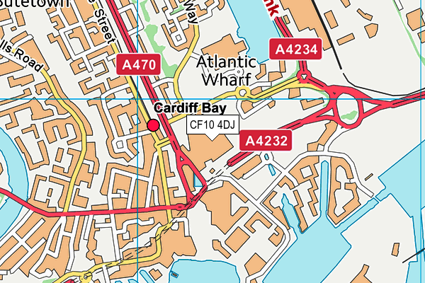 CF10 4DJ map - OS VectorMap District (Ordnance Survey) CF10 4DJ map - OS VectorMap District (Ordnance Survey)