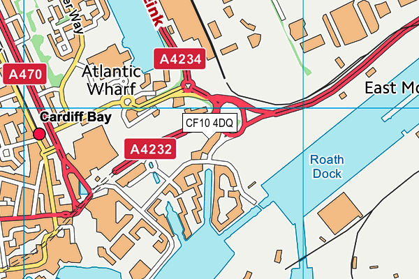 CF10 4DQ map - OS VectorMap District (Ordnance Survey) CF10 4DQ map - OS VectorMap District (Ordnance Survey)