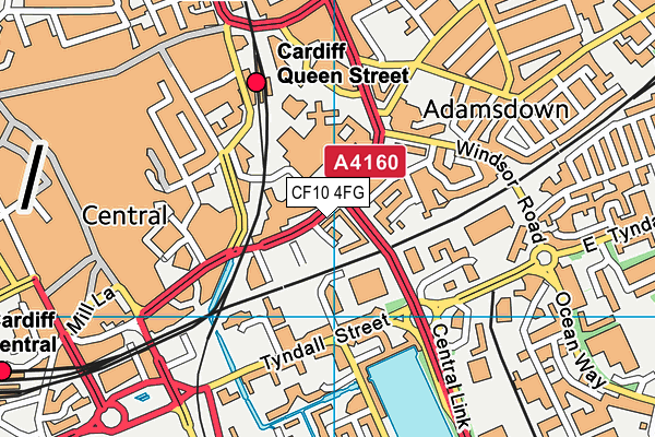 CF10 4FG map - OS VectorMap District (Ordnance Survey) CF10 4FG map - OS VectorMap District (Ordnance Survey)