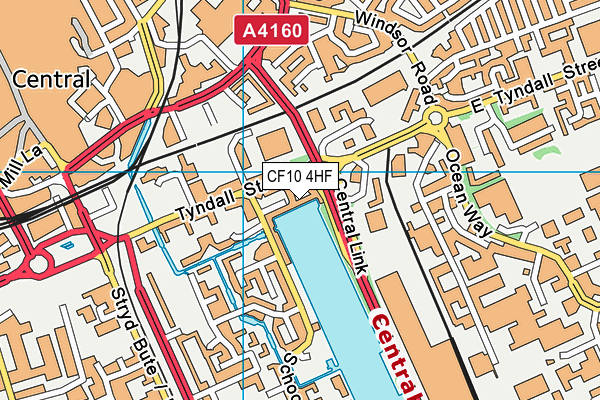 CF10 4HF map - OS VectorMap District (Ordnance Survey) CF10 4HF map - OS VectorMap District (Ordnance Survey)