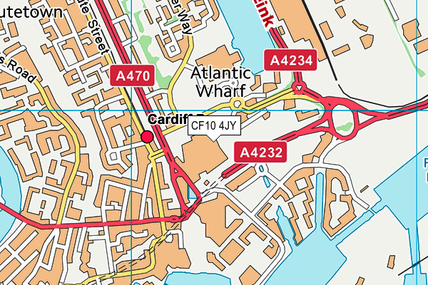 CF10 4JY map - OS VectorMap District (Ordnance Survey) CF10 4JY map - OS VectorMap District (Ordnance Survey)