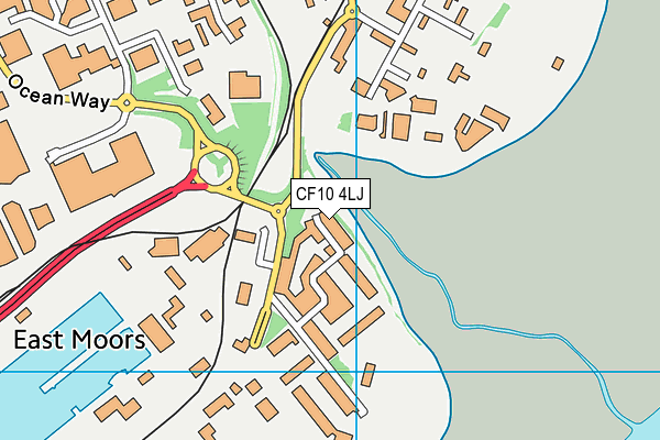 CF10 4LJ map - OS VectorMap District (Ordnance Survey) CF10 4LJ map - OS VectorMap District (Ordnance Survey)