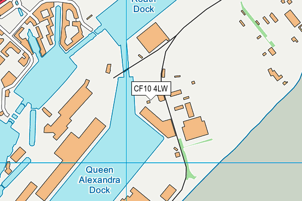 CF10 4LW map - OS VectorMap District (Ordnance Survey) CF10 4LW map - OS VectorMap District (Ordnance Survey)