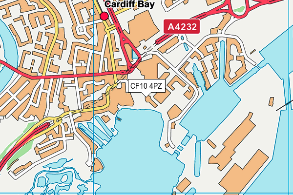 CF10 4PZ map - OS VectorMap District (Ordnance Survey) CF10 4PZ map - OS VectorMap District (Ordnance Survey)