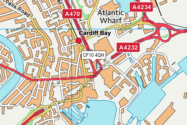 CF10 4QH map - OS VectorMap District (Ordnance Survey) CF10 4QH map - OS VectorMap District (Ordnance Survey)