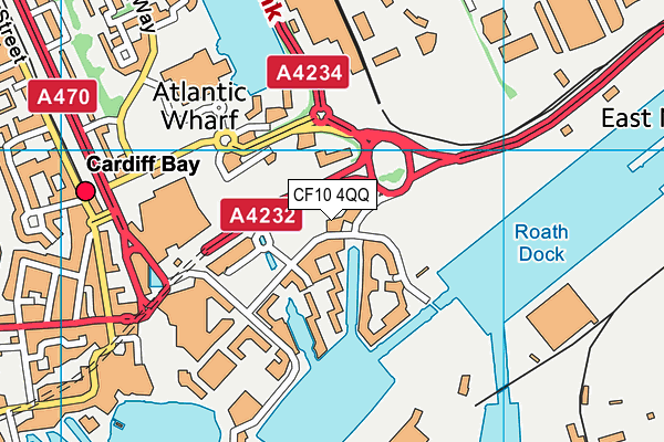 CF10 4QQ map - OS VectorMap District (Ordnance Survey) CF10 4QQ map - OS VectorMap District (Ordnance Survey)