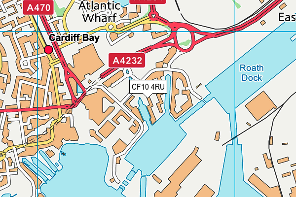 CF10 4RU map - OS VectorMap District (Ordnance Survey) CF10 4RU map - OS VectorMap District (Ordnance Survey)