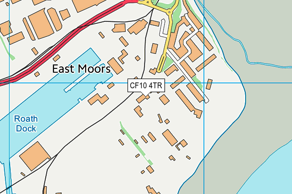 CF10 4TR map - OS VectorMap District (Ordnance Survey) CF10 4TR map - OS VectorMap District (Ordnance Survey)