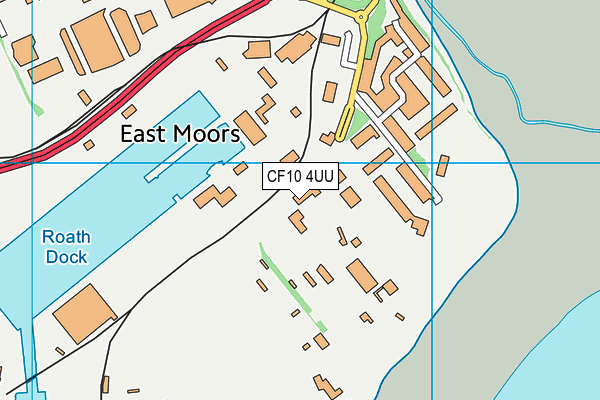 CF10 4UU map - OS VectorMap District (Ordnance Survey) CF10 4UU map - OS VectorMap District (Ordnance Survey)