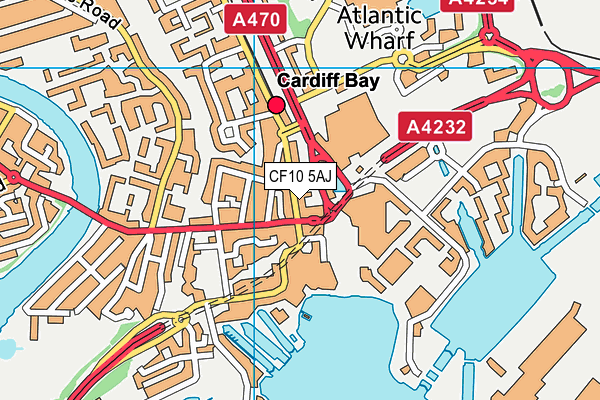 CF10 5AJ map - OS VectorMap District (Ordnance Survey) CF10 5AJ map - OS VectorMap District (Ordnance Survey)