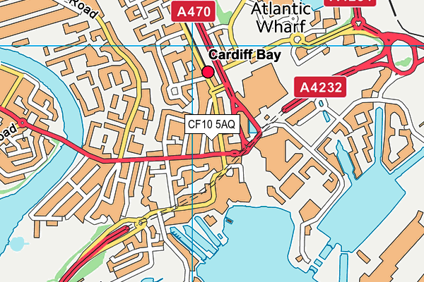 CF10 5AQ map - OS VectorMap District (Ordnance Survey) CF10 5AQ map - OS VectorMap District (Ordnance Survey)
