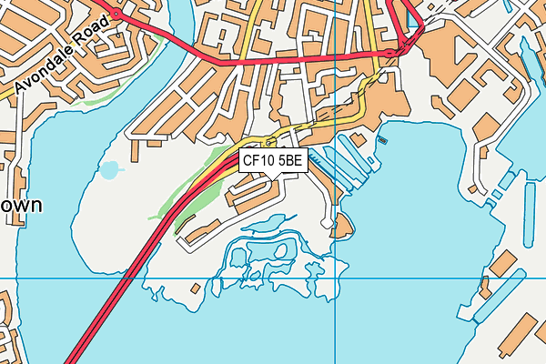 CF10 5BE map - OS VectorMap District (Ordnance Survey) CF10 5BE map - OS VectorMap District (Ordnance Survey)
