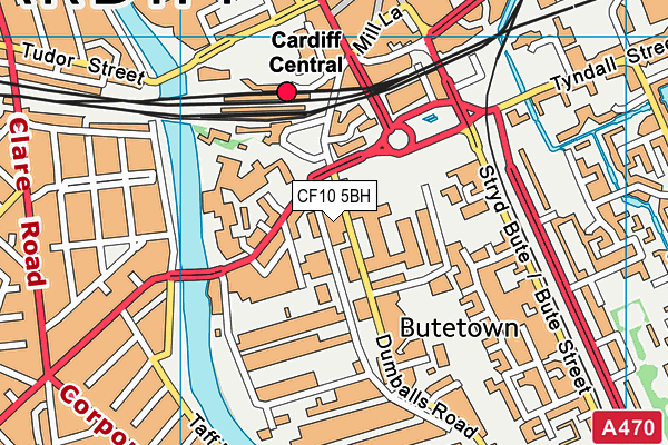 CF10 5BH map - OS VectorMap District (Ordnance Survey) CF10 5BH map - OS VectorMap District (Ordnance Survey)