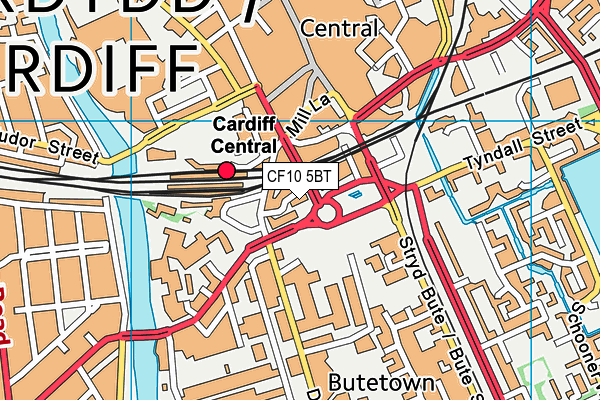 CF10 5BT map - OS VectorMap District (Ordnance Survey) CF10 5BT map - OS VectorMap District (Ordnance Survey)
