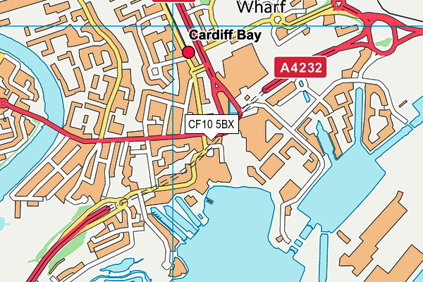 CF10 5BX map - OS VectorMap District (Ordnance Survey) CF10 5BX map - OS VectorMap District (Ordnance Survey)