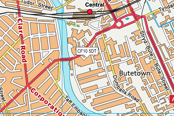 CF10 5DT map - OS VectorMap District (Ordnance Survey) CF10 5DT map - OS VectorMap District (Ordnance Survey)