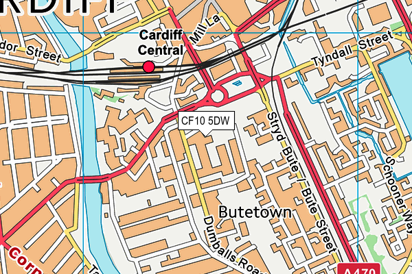 CF10 5DW map - OS VectorMap District (Ordnance Survey) CF10 5DW map - OS VectorMap District (Ordnance Survey)