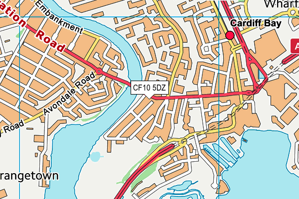 CF10 5DZ map - OS VectorMap District (Ordnance Survey) CF10 5DZ map - OS VectorMap District (Ordnance Survey)
