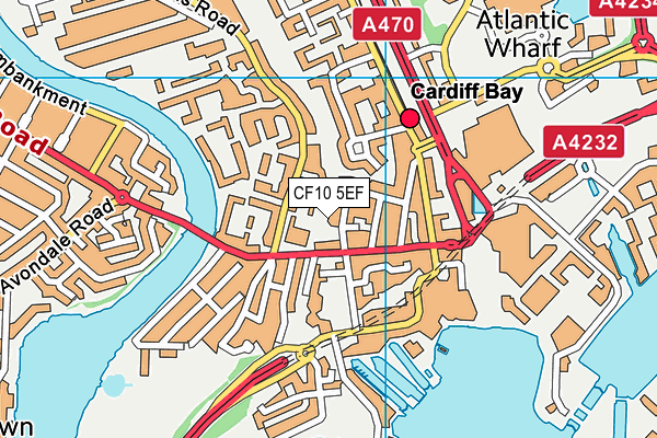 CF10 5EF map - OS VectorMap District (Ordnance Survey) CF10 5EF map - OS VectorMap District (Ordnance Survey)