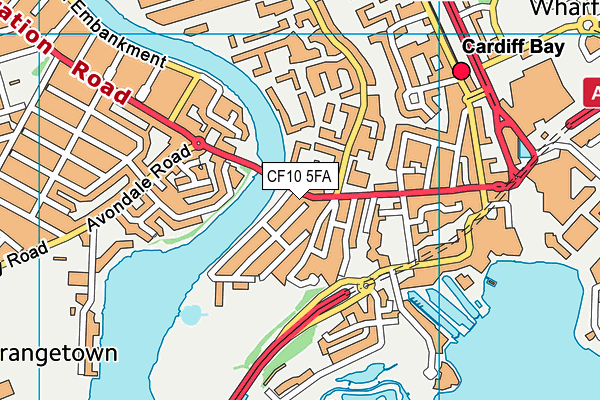 CF10 5FA map - OS VectorMap District (Ordnance Survey) CF10 5FA map - OS VectorMap District (Ordnance Survey)