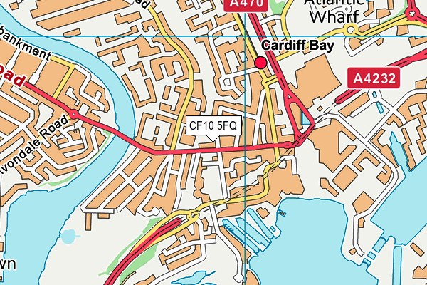 CF10 5FQ map - OS VectorMap District (Ordnance Survey) CF10 5FQ map - OS VectorMap District (Ordnance Survey)